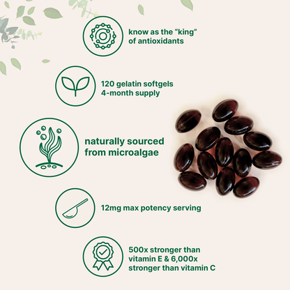 Astaxanthin 12mg – 120 Softgels