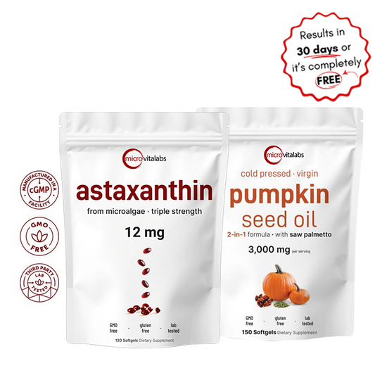 Glow Bundle: Astaxanthin 12mg & Pumpkin Seed Oil