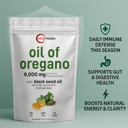 Oil of Oregano 6,000mg - 300 Softgels