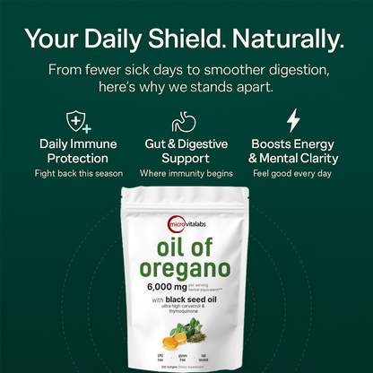 Oil of Oregano 6,000mg - 300 Softgels